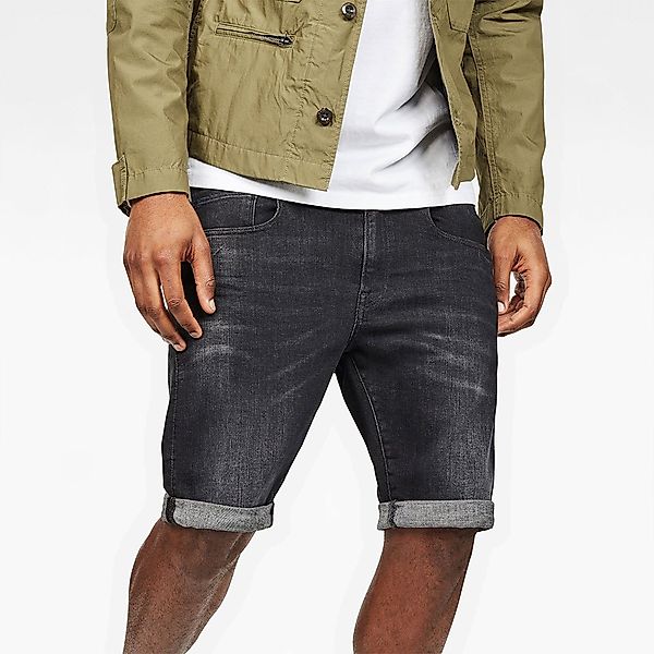 G-star 3302 Slim Jeans-shorts 26 Medium Aged Grey günstig online kaufen