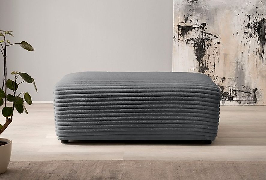 Home affaire Hocker »BAKELS, Polsterhocker in Cord oder Boucle-Stoff« zur S günstig online kaufen