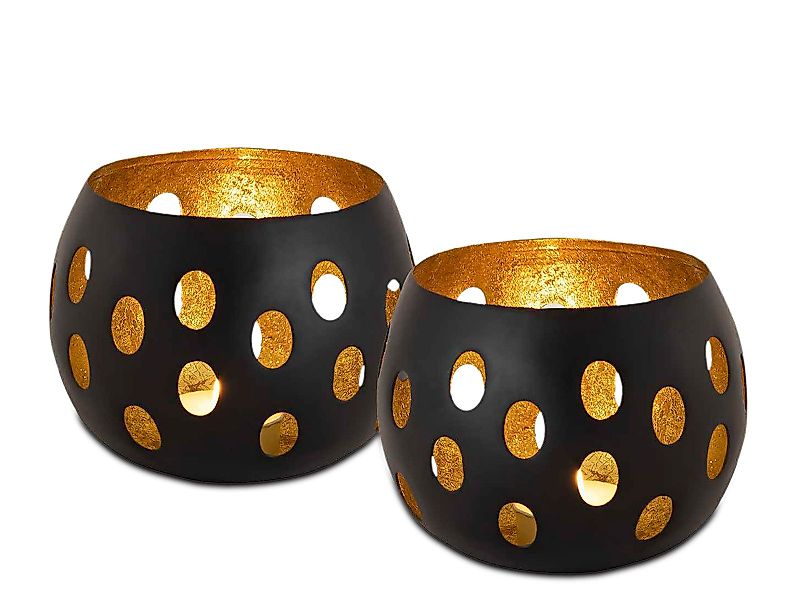 Amagohome Teelichthalter Kerzenhalter Set 2-teilig Teelichthalter günstig online kaufen