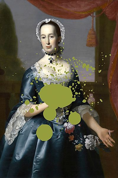 queence Acrylglasbild "Frau mit Farbklecks" Bilder von Frauen  Formen  Frau günstig online kaufen