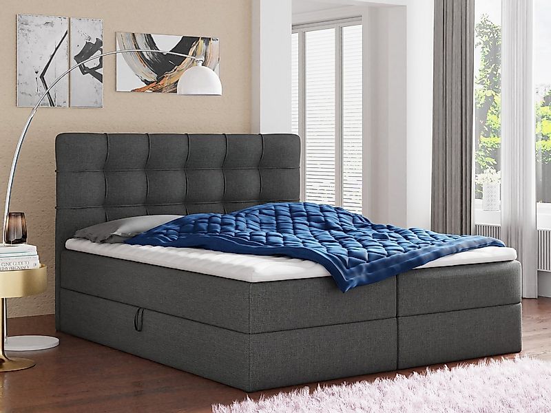 Sofnet Boxbett Best (mit zwei Bettkästen, Bonell-Matratze und Topper), Dopp günstig online kaufen