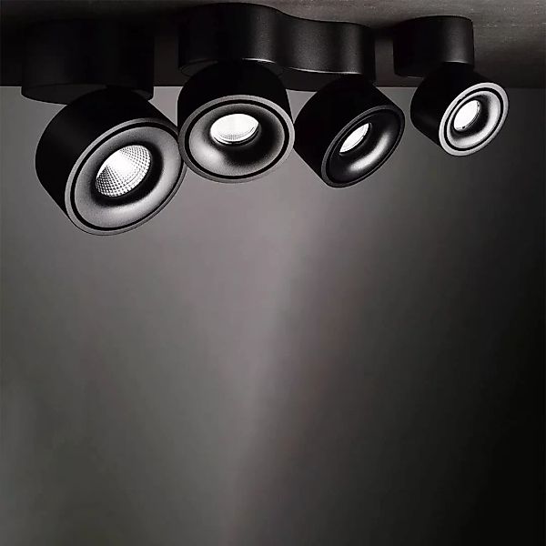 LED Deckenleuchte Uni II Double in Schwarz 2x 20W 2700lm günstig online kaufen