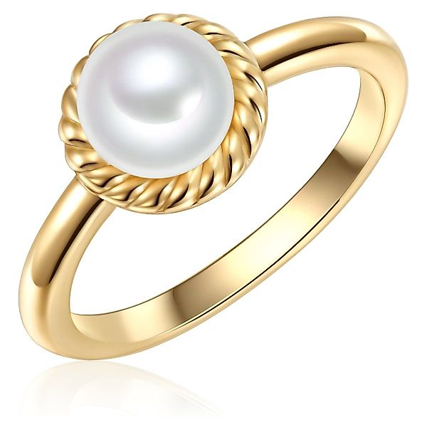 Valero Pearls Silberring gelbgold, aus Sterling günstig online kaufen