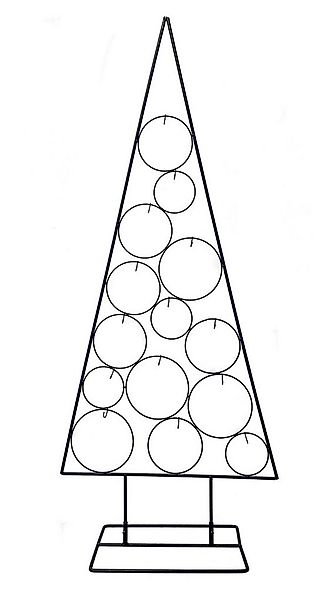 Spetebo Dekobaum Metall Tannenbaum mit Kreisen zum Dekorieren (Set, 1 St., günstig online kaufen