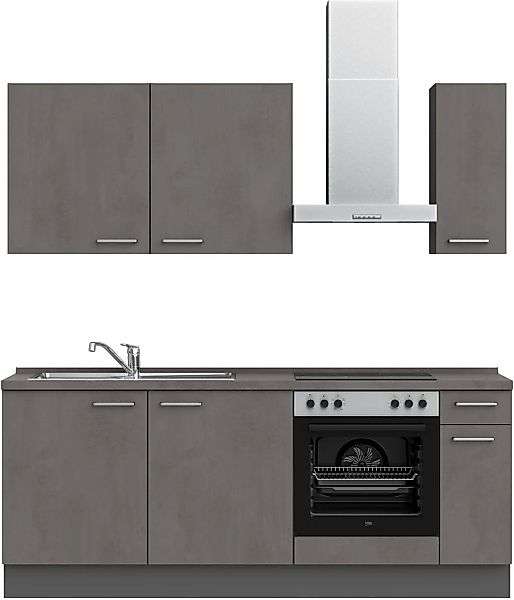 nobilia Küchenzeile ""Riva I"" vormontiert, Ausrichtung wählbar, Breite 210 günstig online kaufen