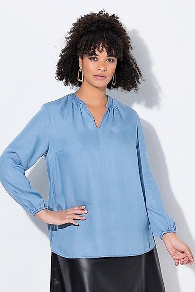 MIAMODA Longbluse Bluse A-Linie Lyocell Langarm günstig online kaufen