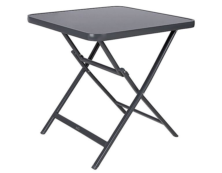 Florabest Gartentisch Florabest Glastisch Houston Aluminium klappbar schwar günstig online kaufen