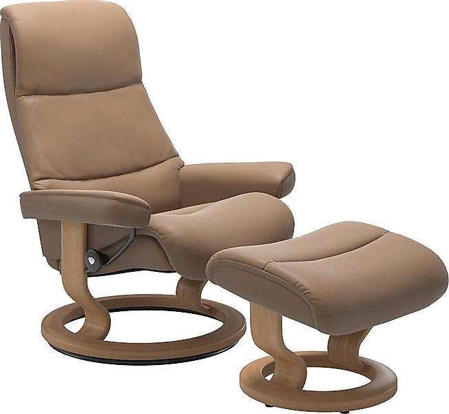 Stressless Relaxsessel "View" Set, Relaxsessel mit Hocker, mit Classic Base günstig online kaufen
