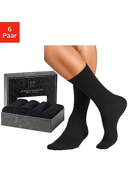 John Devin Businesssocken (Packung, 6-Paar) lange Form, wertig in Box verpa günstig online kaufen