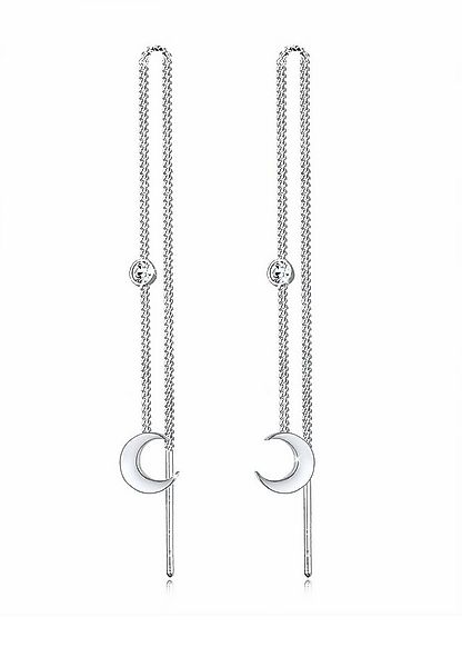 Elli Paar Ohrhänger Halbmond Sichel 925 Silber, mit Kristallen von Swarovsk günstig online kaufen