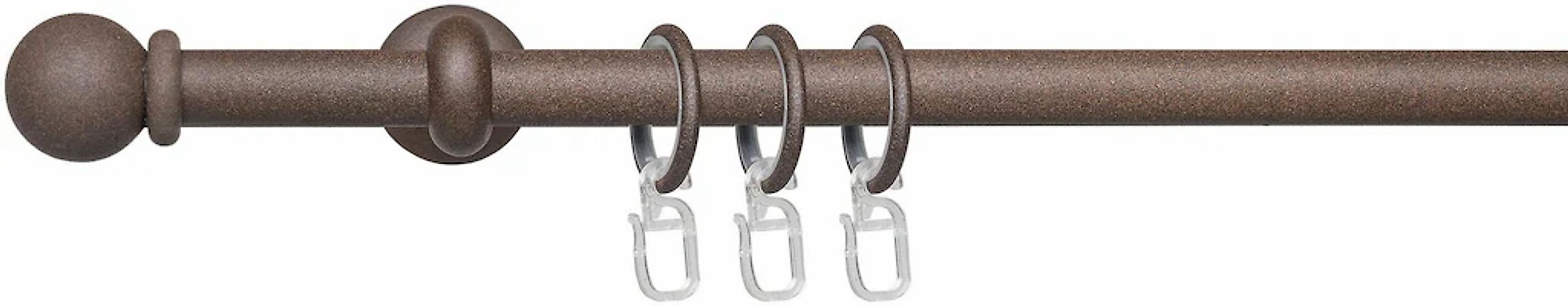 Liedeco Gardinenstange "Esp Kugel" Ø 16 mm 1 läufig-läufig Fixmaß 1-läufig günstig online kaufen