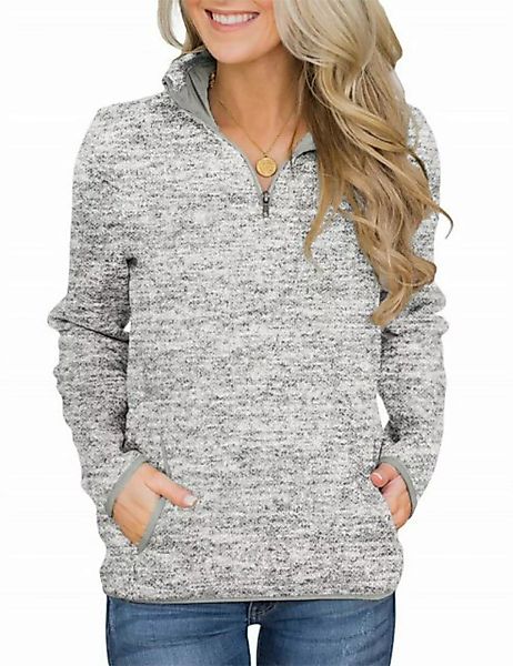 AFAZ New Trading UG Langarmshirt Damen-Sweatshirt-Pullover, lässiges Langar günstig online kaufen
