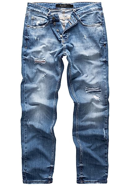 Amaci&Sons Straight-Jeans KANSAS Regular Fit Destroyed günstig online kaufen