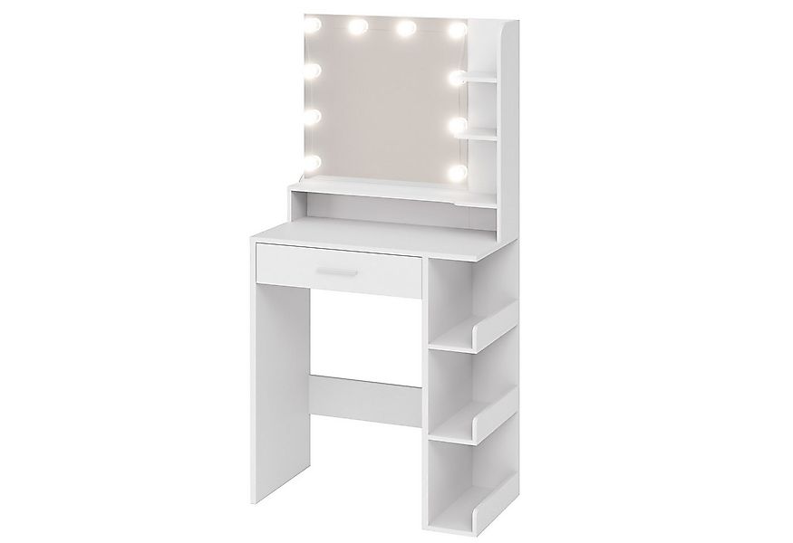 Mondeer Schminktisch Kosmetiktisch (Weiß, 67 x 36 x 138 cm), mit Spiegel un günstig online kaufen