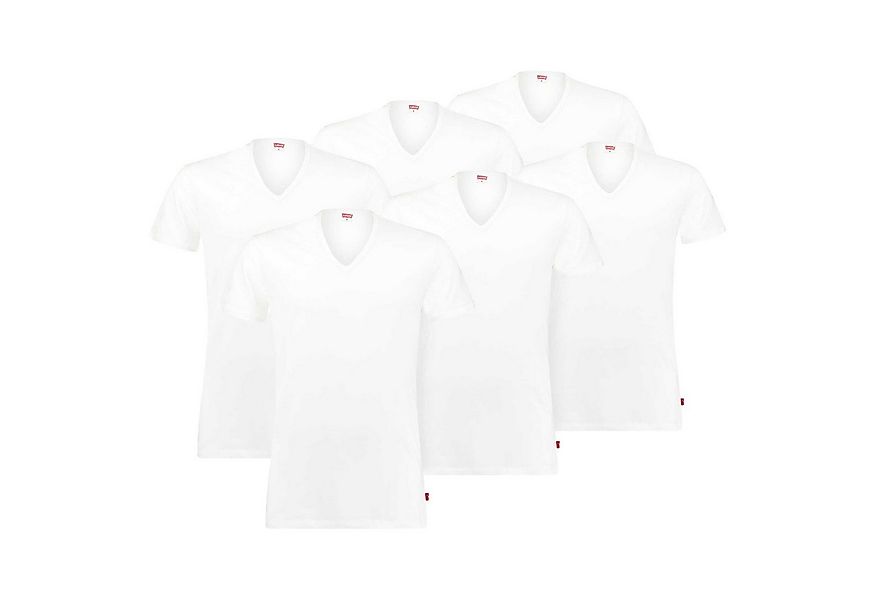 Levi's® T-Shirt Herren T-Shirt 6er Pack Baumwolle (Packung, 6er Pack) günstig online kaufen
