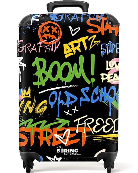 NoBoringSuitcases.com© Hartschalen-Trolley Abstraktes Graffiti-Kunstwerk mi günstig online kaufen