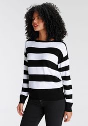 AJC Strickpullover mit Blockstreifen und Rundhalsausschnitt günstig online kaufen