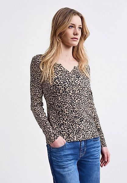 STREET ONE STUDIO Langarmshirt mit Leomuster günstig online kaufen