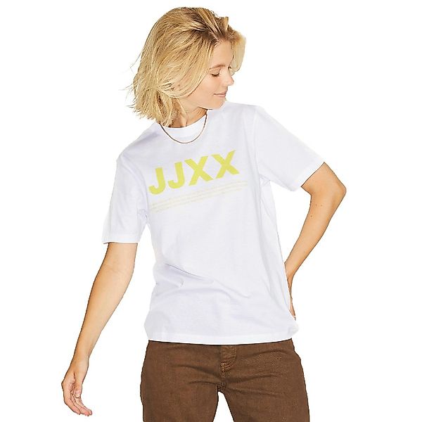 Jjxx Anna Regular Every Small Logo Kurzarm T-shirt S Bright White / Print L günstig online kaufen