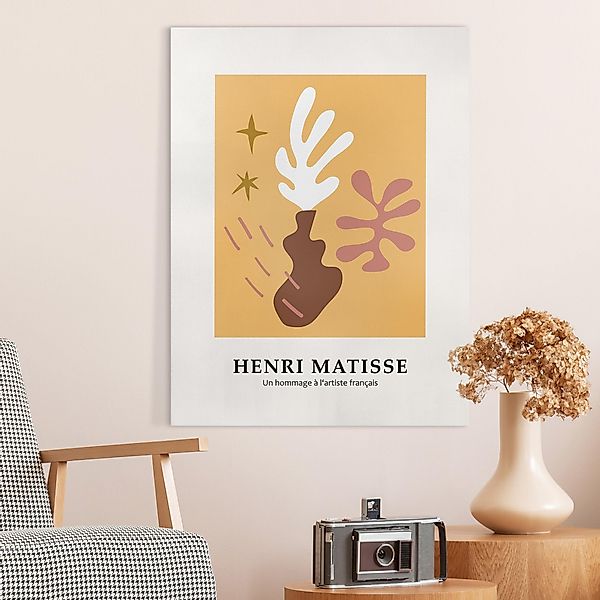 Leinwandbild Matisse Hommage - Vase günstig online kaufen