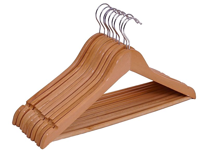 Spetebo Kleiderbügel Holz Kleiderbügel - 10 günstig online kaufen