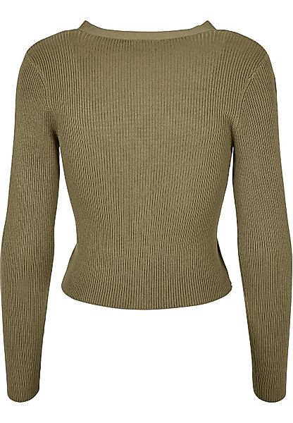 URBAN CLASSICS Strickjacke "Urban Classics Damen Ladies Short Rib Knit Card günstig online kaufen