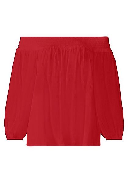 LASCANA Carmenbluse in leichter Crinkle-Optik, Damenbluse, schulterfrei günstig online kaufen