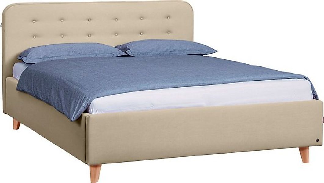 TOM TAILOR HOME Polsterbett NORDIC BED, mit Knopfheftung im Kopfteil, Füße günstig online kaufen