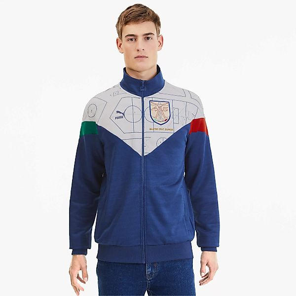 PUMA Italien Herren Trainingsjacke | Mit Aucun | Braun/Blau | Größe: XS günstig online kaufen