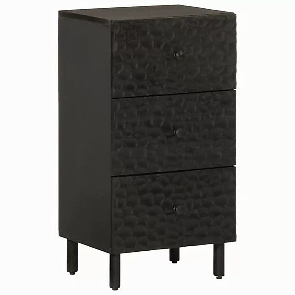 vidaXL Beistellschrank Beistellschrank Schwarz 40x33x75 cm Massivholz (1-St günstig online kaufen