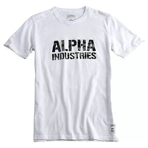 Alpha Industries Camo Print Kurzärmeliges T-shirt XL White günstig online kaufen