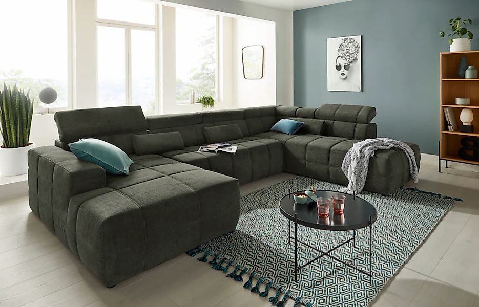 DOMO collection Wohnlandschaft "Brandon, whlw. mit Sitztiefenverstellung, w günstig online kaufen