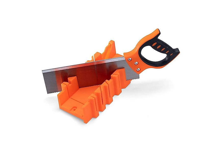 Navaris Bügelsäge Gehrungslade und Handsäge - Set aus Kunststoff Schneidlad günstig online kaufen