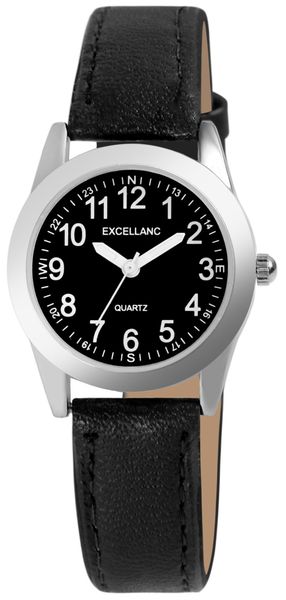 Excellanc Quarzuhr 1900289 mit Lederimitat, Mineralglas, günstig online kaufen