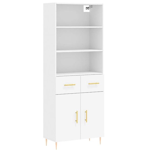 vidaXL Highboard Weiß 69,5x34x180 cm Holzwerkstoff 3200505 günstig online kaufen
