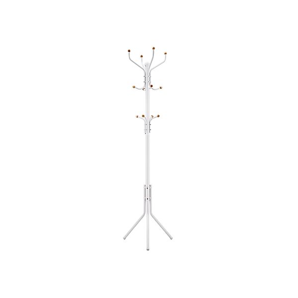 Songmics Hutständer Metall 12 Haken 44 cm x 182 cm Weiß günstig online kaufen