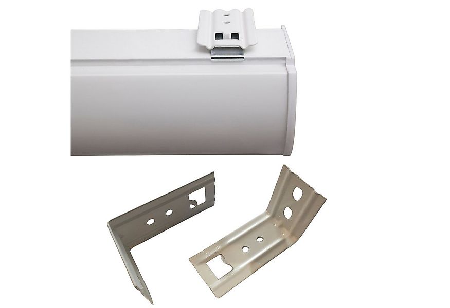 Plisseeonline Wandwinkel Winkel für Doppelrollos L Winkel für Wandmontage v günstig online kaufen