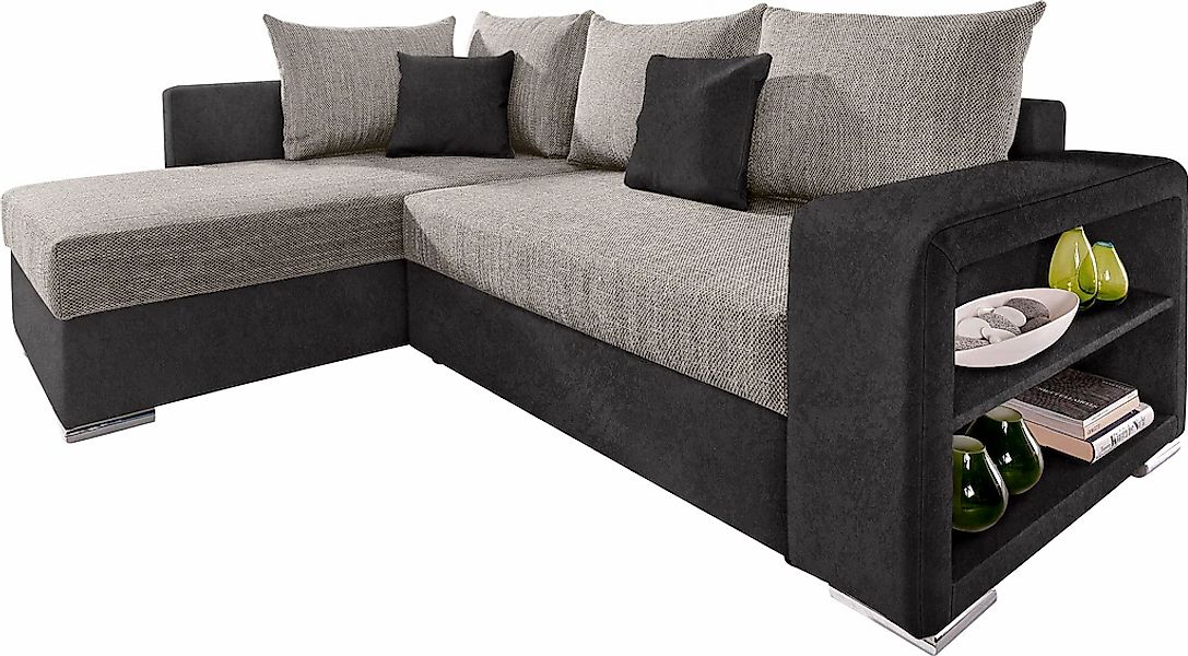 COLLECTION AB Ecksofa John, mit Bettfunktion, mit Rücken- und Zierkissen günstig online kaufen