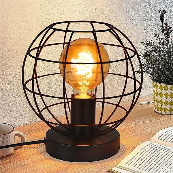 ZMH Tischleuchte Vintage Schwarz E27 Retro günstig online kaufen