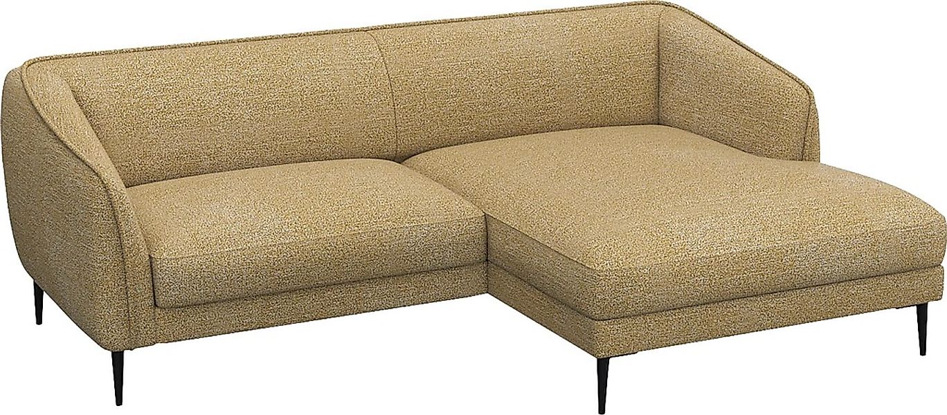 FLEXLUX Ecksofa "Belle Designsofa, bequem durch Kaltschaum im Sitz", Skandi günstig online kaufen