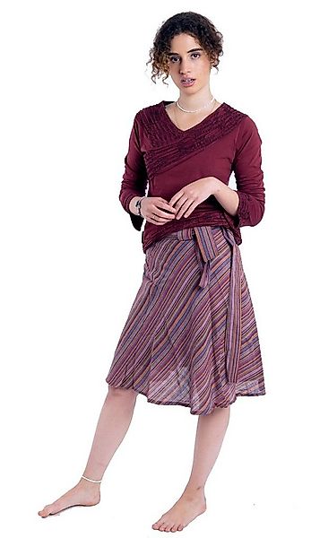 Guru-Shop Longsleeve Langarmshirt Boho-chic, Hare Krishna Mantra.. alternat günstig online kaufen