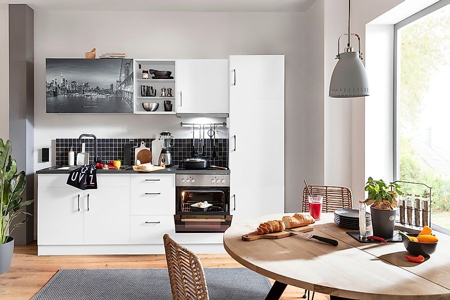 KOCHSTATION Küchenzeile »KS-Paris«, mit E-Geräten, Breite 270 cm günstig online kaufen