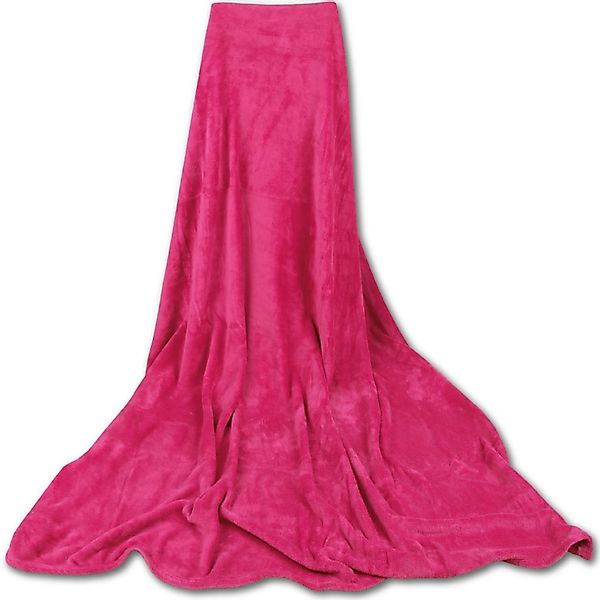 Bestgoodies Mikrofaser Decke Pink Fuchsia 220 x 240 cm günstig online kaufen