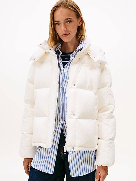 Tommy Jeans Steppjacke "TJW ALASKA GRID DOWN JACKET EXT" mitKapuze günstig online kaufen
