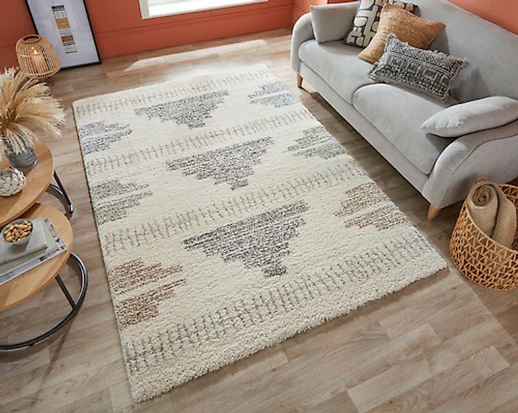 FLAIR RUGS Hochflor-Teppich »Zane« rechteckig 30 mm Höhe günstig online kaufen