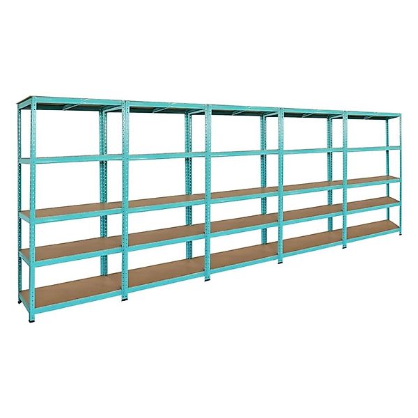 BERLINLODGE 5er Wohnregal GREEN HULK Set HxBxT 180x90x40cm Fachlast 175kg 5 günstig online kaufen