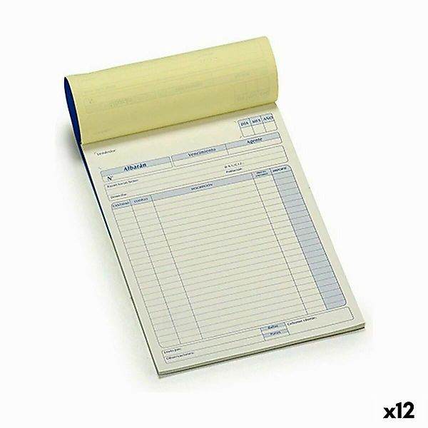 Delivery Note Book 50 Bettlaken (21 X 0,5 X 28,5 Cm) (12 Stück) günstig online kaufen