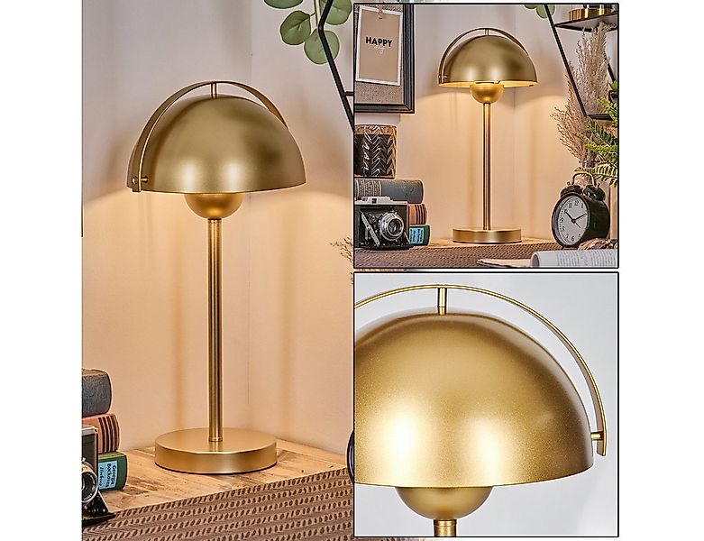 hofstein Tischleuchte Tischlampe aus Metall in Goldfarben mit Schalter am K günstig online kaufen