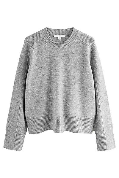 Next Rundhalspullover Gemusterter Strickpullover mit Rundhalsausschnitt (1- günstig online kaufen