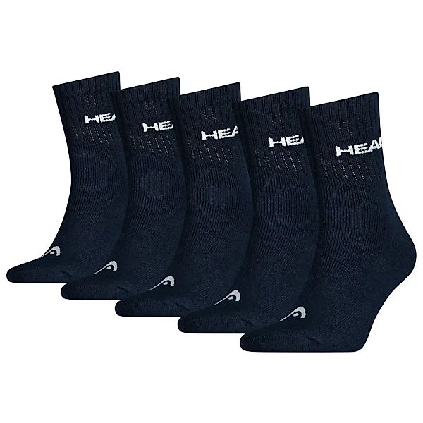 HEAD Unisex Short Crew Socken - Kurzsocken, 5er Pack, einfarbig Schwarz 39- günstig online kaufen